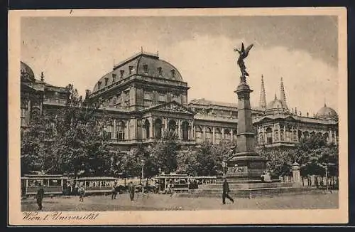 AK Wien, Denkmal vor der Universität