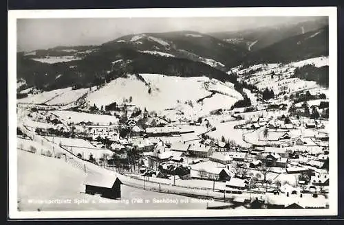 AK Spital a. Semmering, Totalansicht mit Stuhleck im Winter