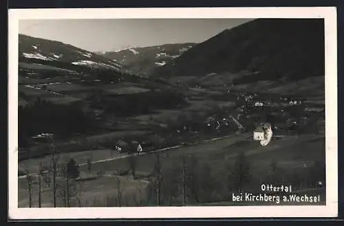 AK Kirchberg a. Wechsel, Panoramablick über das Ottertal