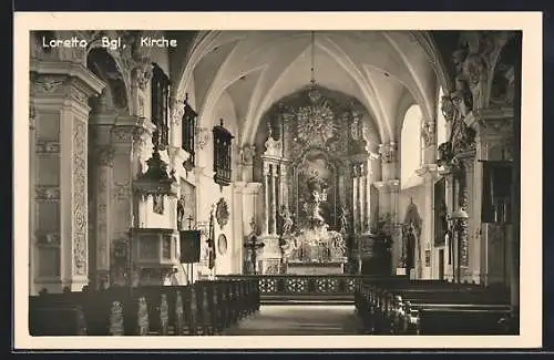 AK Loretto /Bgl., Inneres der Kirche
