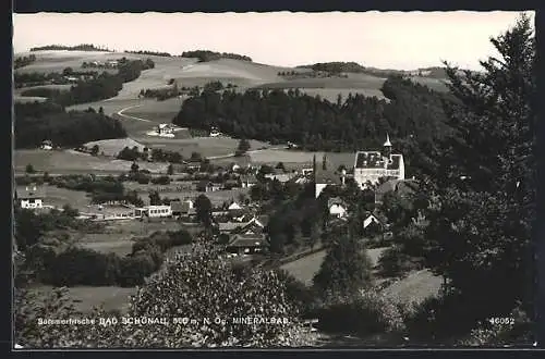 AK Bad Schönau /N.-Oe., Ortsansicht mit Mineralbad