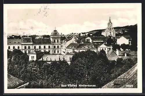 AK Bad Vöslau /Niederdonau, Teilansicht aus der Vogelschau