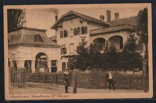 AK Bad Sauerbrunn, Sanatorium Dr. Grimm