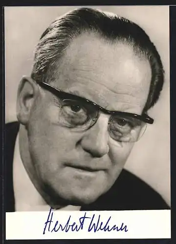 AK Portrait Herbert Wehner, Mitglied des SPD-Präsidiums