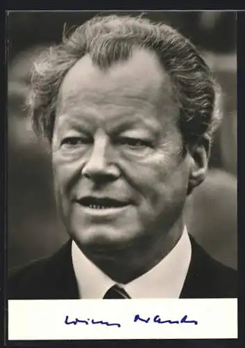 AK Portrait Dr. h.c. Willy Brandt, Vorsitzender der SPD