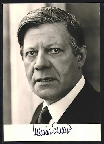 AK Portrait Bundeskanzler Helmut Schmidt