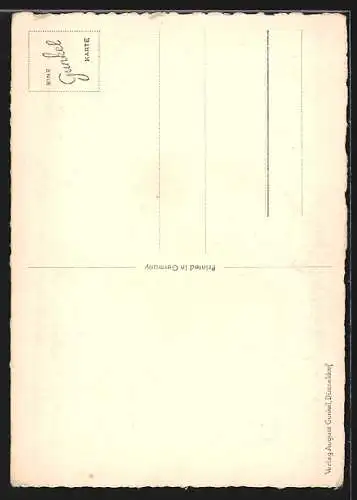 AK Kleiner Terrier sitzt auf einem Postbriefkasten