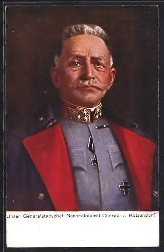 AK Generaloberst Conrad v. Hötzendorf, Portrait in Uniform