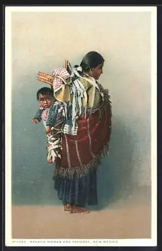 AK Navaho Woman and Papoose from New Mexico