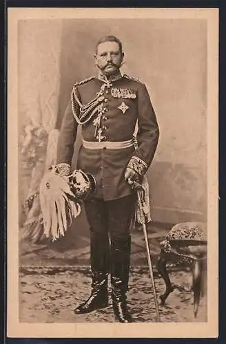 AK Paul von Hindenburg in Uniform in Coblenz 1897