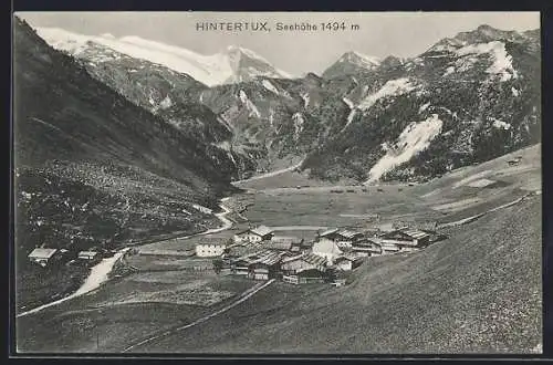 AK Hintertux, Ortsansicht im Bergidyll