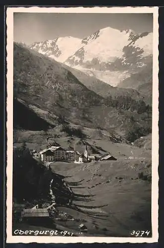 AK Obergurgl, Gesamtansicht im Bergidyll