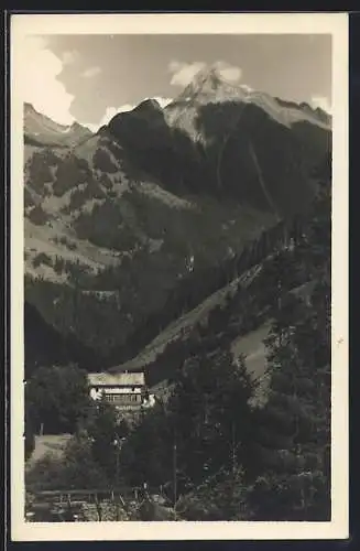 AK Mayrhofen /Tirol, Der Gasthof Zillergrund