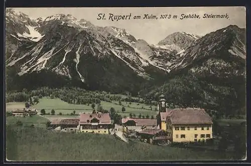 AK St. Rupert am Kulm, Totalansicht aus der Vogelschau