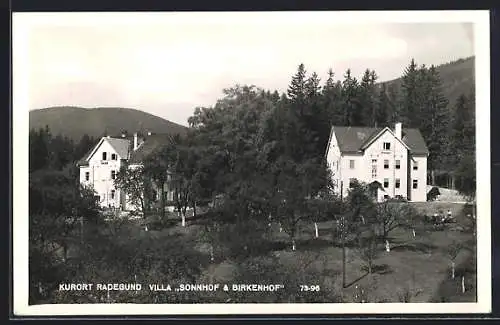 AK Radegund am Schröckel, Hotels Villa Sonnhof & Birkenhof