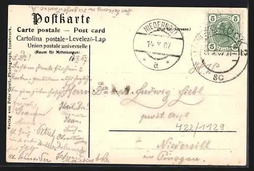 AK Innsbruck, Alpengasthof Frau Hitt