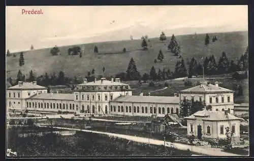 AK Predeal, Bahnhof mit Umgebung