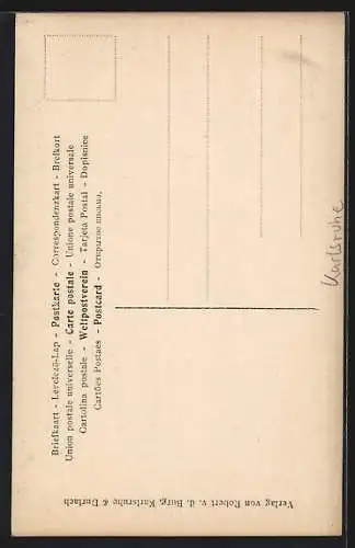 AK Karlsruhe, Ansicht der Hofapotheke