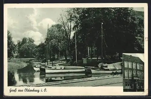 AK Oldenburg i. O., Gasthaus zum grünen Baum