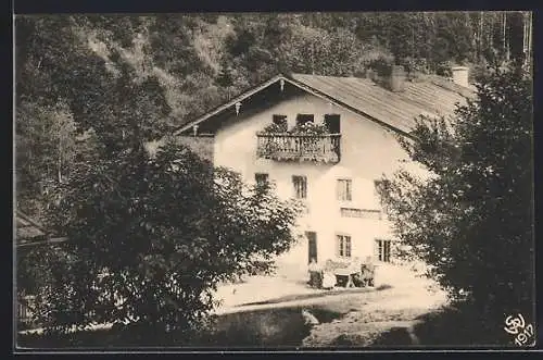 AK Darching, Blick aufs Gasthaus Weihermühle