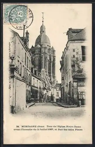 AK Mortagne /Orne, Tour de l`Eglise Notre Dame