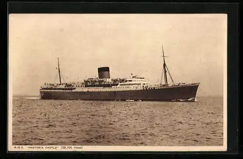 AK Passagierschiff R.M.S. Pretoria Castle der Union-Castle Line