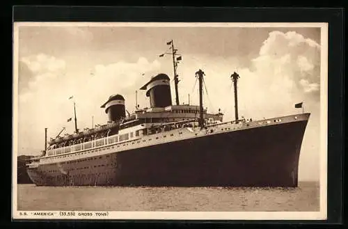 AK Passagierschiff S.S. America Luxury Liner of the United States Lines