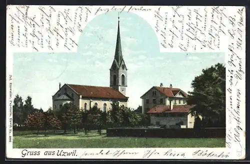 AK Uzwil, Ortspartie an der Kirche