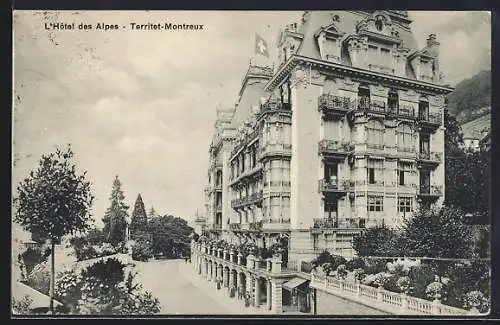 AK Territet-Montreux, L`Hôtel des Alpes