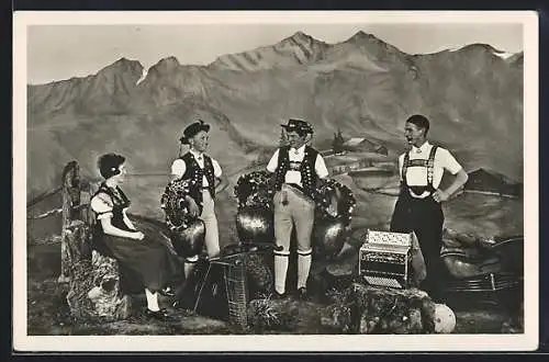 AK Urnäsch, D`Appenzeller, Streich- u. Jodlerquartett
