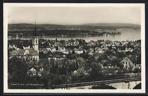 AK Emmishofen, Teilansicht mit Blick nach Kreuzlingen