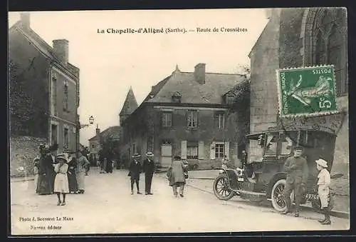 AK La Chapelle-d`Aligné, Route de Crosnières