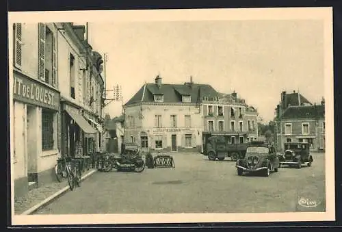 AK La Chartre-sur-le-Loir, Place de la République