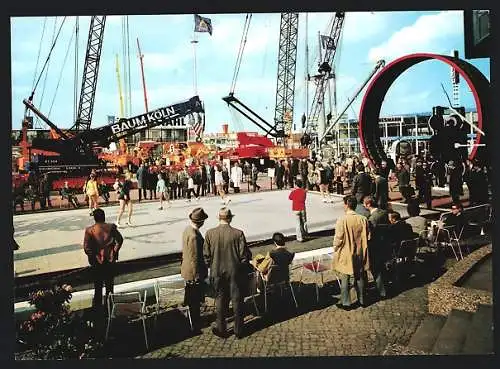 AK Hannover, Messe `76, Künstliche Schlittschuhbahn auf dem Messegelände