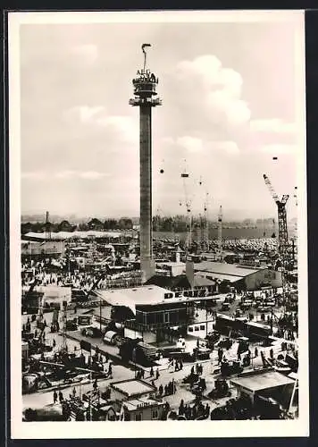 AK Hannover, Ausstellung, das Wahrzeichen der Messe Hermes-Turm