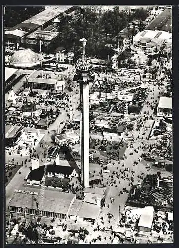 AK Hannover, Ausstellung, Messegelände mit Hermes-Turm