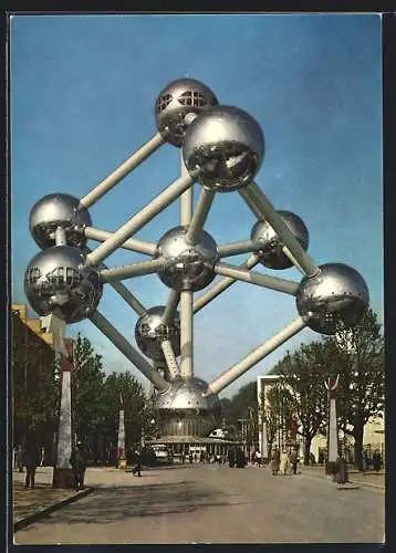 AK Bruxelles, Exposition Universelle 1958, L`Atomium