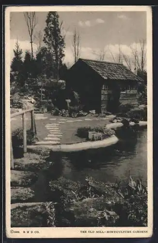 AK Chicago, IL, A Century of Progress, Old Mill, Horticulture Gardens
