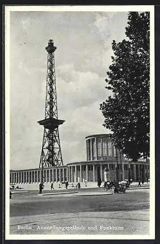 AK Berlin, Ausstellung unterm Funkturm 1937, Messegelände