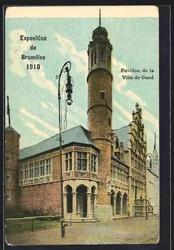 AK Bruxelles, Exposition de Bruxelles 1910, Pavillon de la Ville Grand