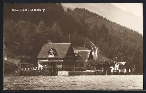 AK Treib, Talstation der Bahn Treib-Seelisberg am Vierwaldstätter See