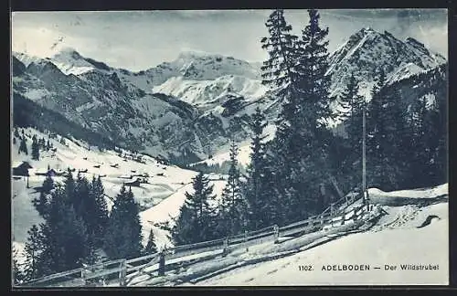 AK Adelboden, Blick in den Wildstrubel