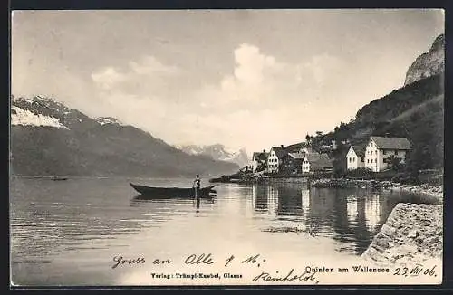 AK Quinten am Wallensee, Teilansicht am Wasser