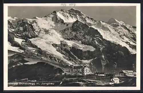 AK Kleine Scheidegg, Ortsansicht m. Jungfrau