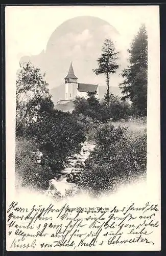 AK Davos, Blick auf die Frauenkirche