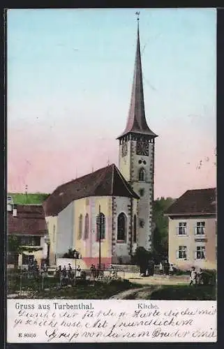 AK Turbenthal, Blick auf die Kirche