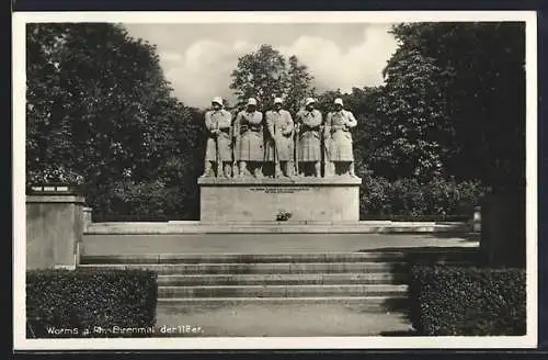 AK Worms a. Rh., Ehrenmal der 118er