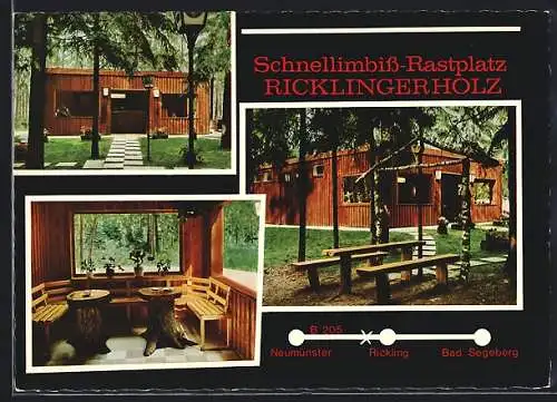 AK Rickling, Der Schnellimbiss-Rastplatz Ricklingerholz