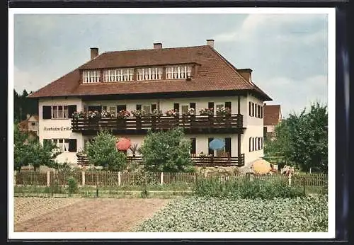 AK Bad Wörishofen, Das Kurheim Erika v. Konrad Fischer, Gärtnerweg 16
