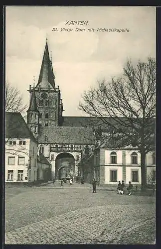 AK Xanten, St. Victor Dom mit Michaelskapelle